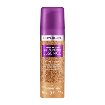 COVERGIRL front packaging showing the sleek bottle and product name, highlights a clean vegan formula