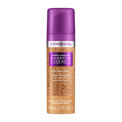 COVERGIRL front packaging showing the sleek bottle and product name, highlights a clean vegan formula