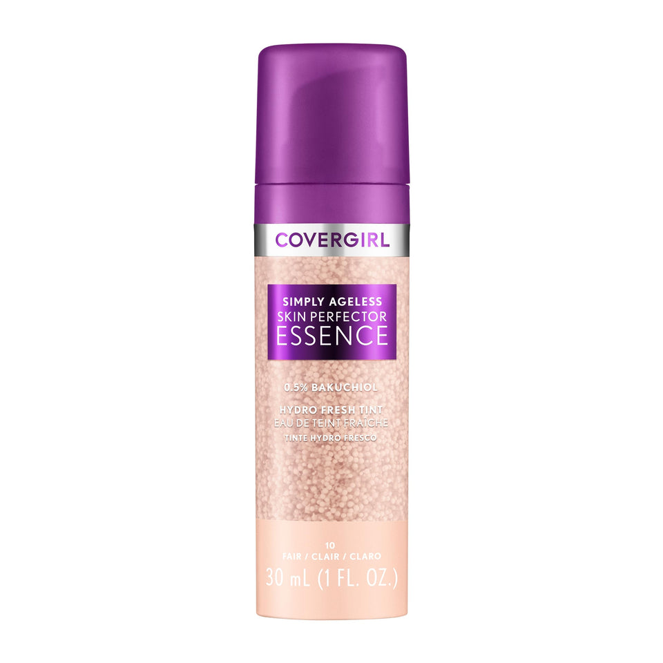 COVERGIRL front packaging of Simply Ageless Skin Perfector for easy shelf recognition