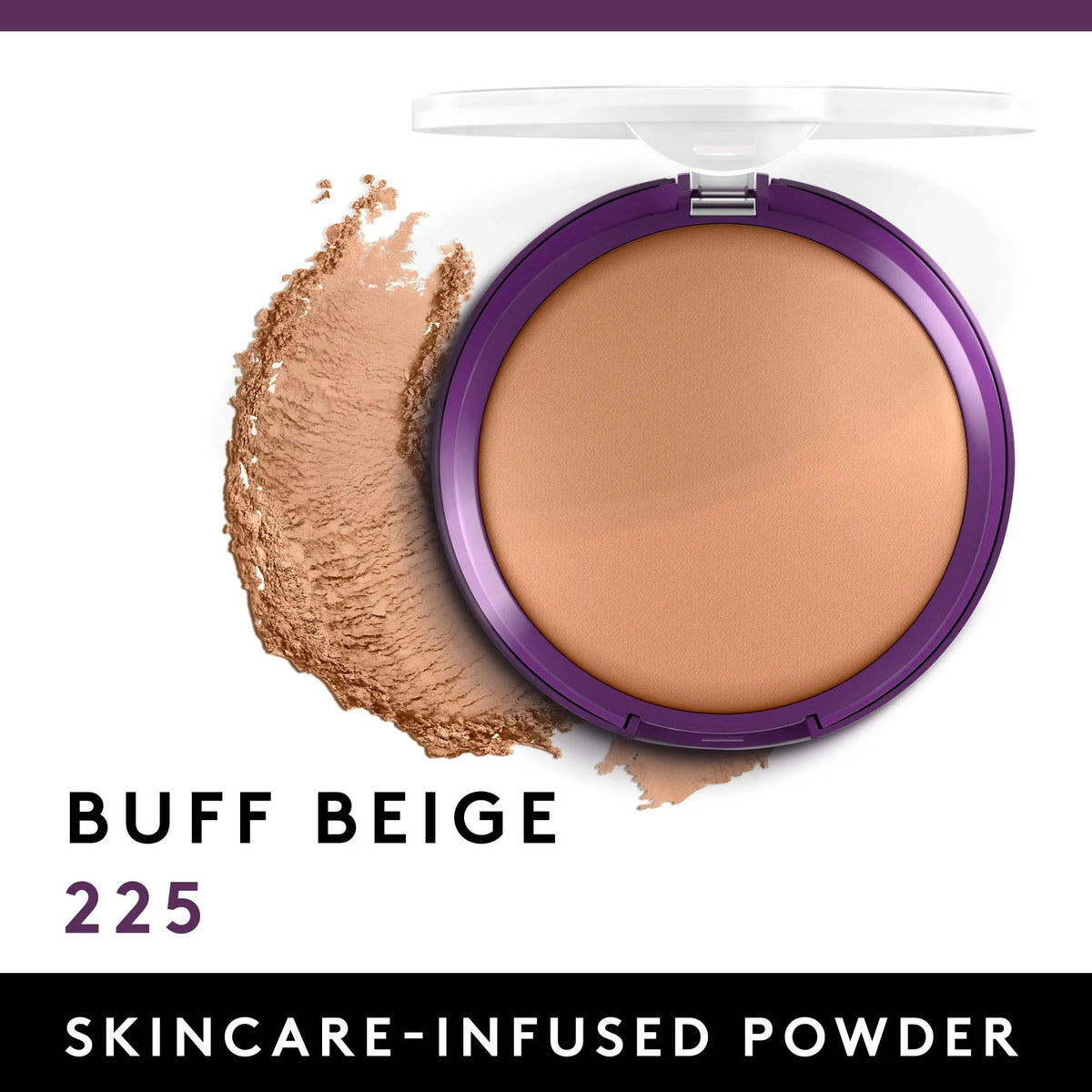 COVERGIRL close-up of pressed powder surface showing creamy smooth texture