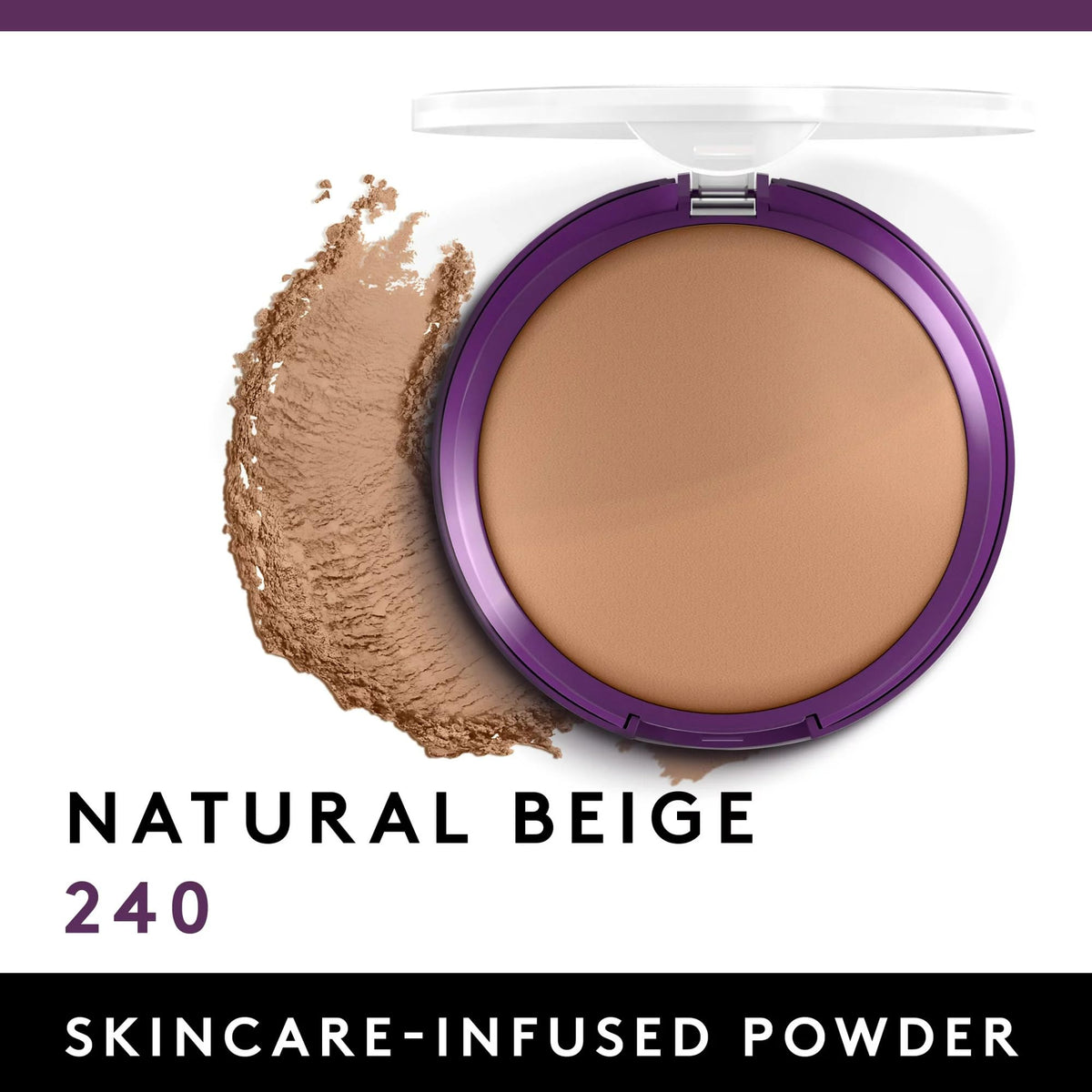 COVERGIRL close texture shot of pressed powder highlighting creamy finish