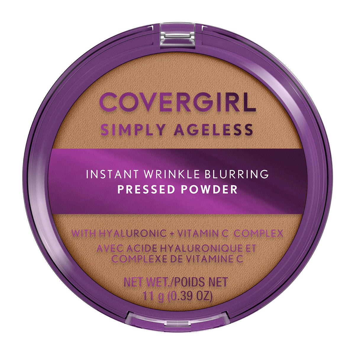 COVERGIRL compact front view showing sleek packaging and shade name