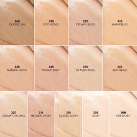 COVERGIRL swatches on arm showing shade 260 Classic Tan and blendability
