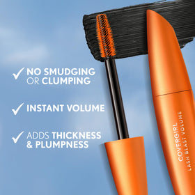 COVERGIRL products in hand for scale showing true size and travel-friendly benefit