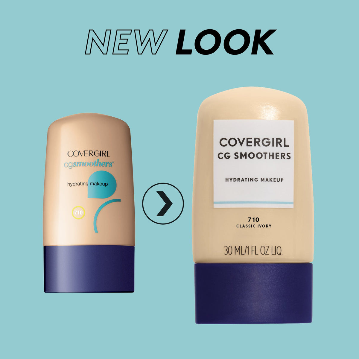 COVERGIRL close-up of foundation texture highlighting smooth, hydrating finish