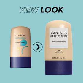 COVERGIRL close-up of foundation texture highlighting smooth, hydrating finish