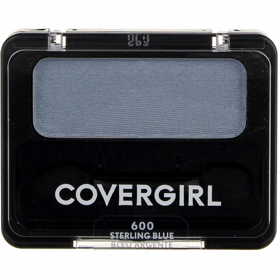 COVERGIRL front packaging showing sterling blue trio and mirror for travel-ready application