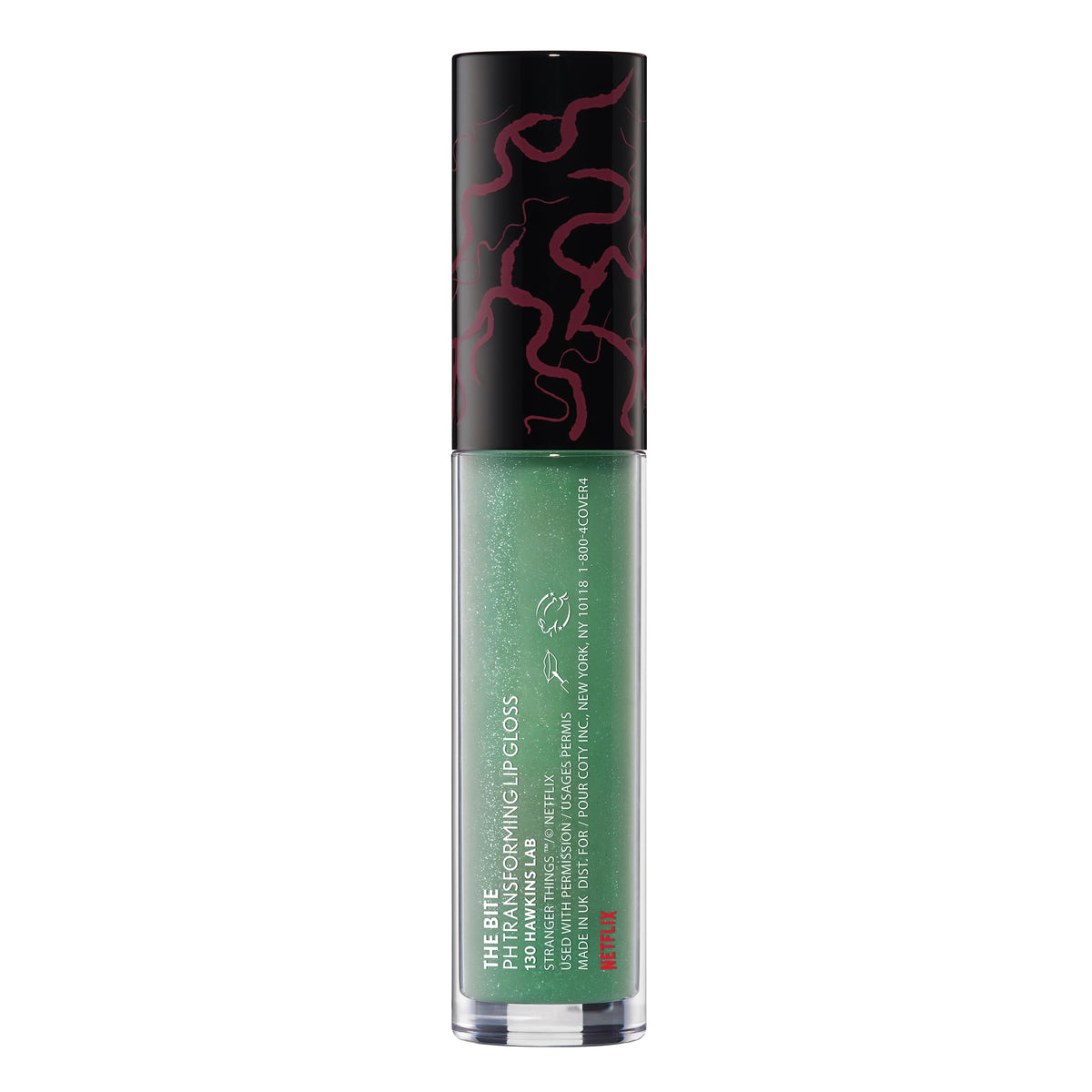 COVERGIRL Hawkins Lab label close-up displaying ingredient-free claims and vegan badge