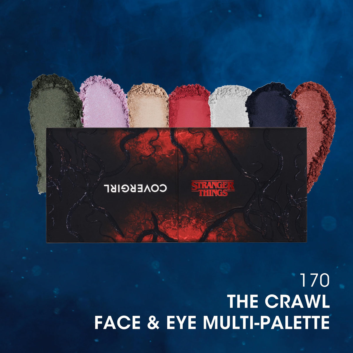 COVERGIRL palette open gatefold with two mirrors for easy on-the-go application