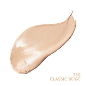 COVERGIRL arm swatch of 230 Classic Beige showing coverage benefit: true-to-tone match