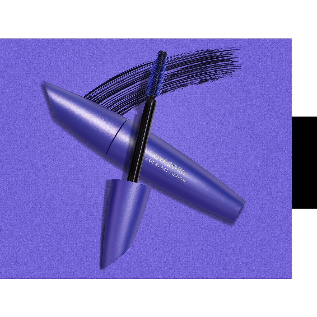 COVERGIRL swiped lashes detail showing extended length and volumizing effect