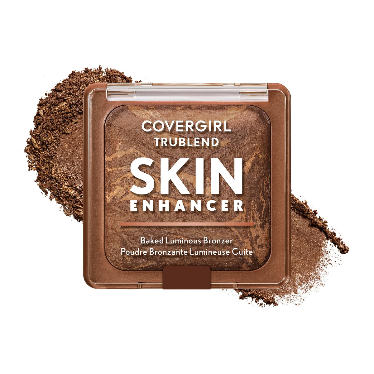 COVERGIRL compact front view showing product and shade labeling for easy selection