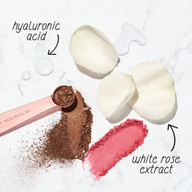 COVERGIRL blush placed on vanity showing everyday use and luminous finish