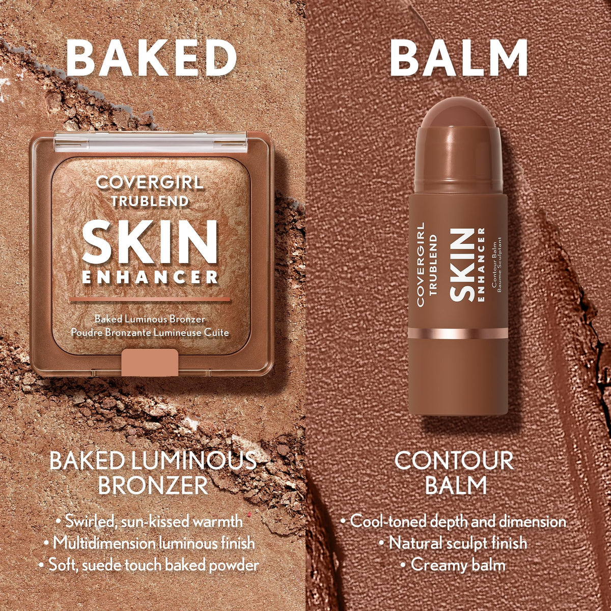 COVERGIRL bronzer being swept with brush for effortless application and buildable color
