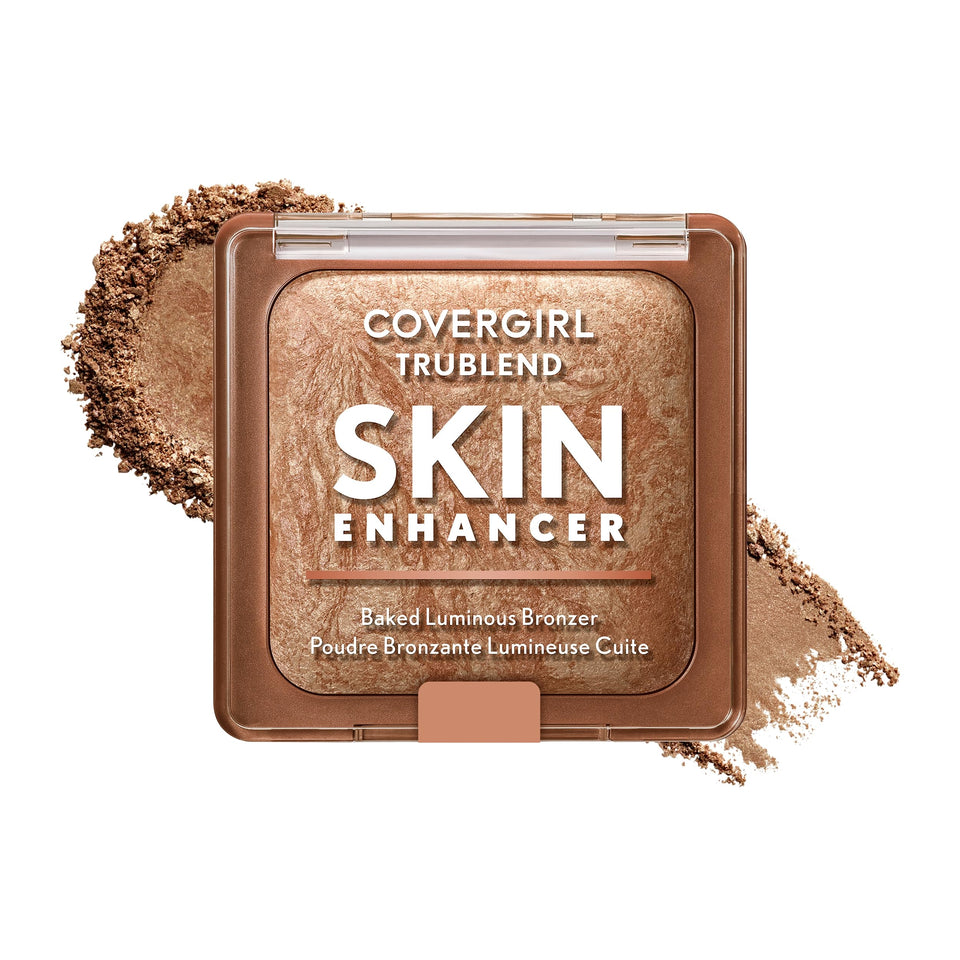 COVERGIRL TruBlend bronzer compact front view showing packaging and shade for effortless glow
