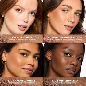 COVERGIRL TruBlend open pan reveals copper and bronze swirl for multidimensional warmth