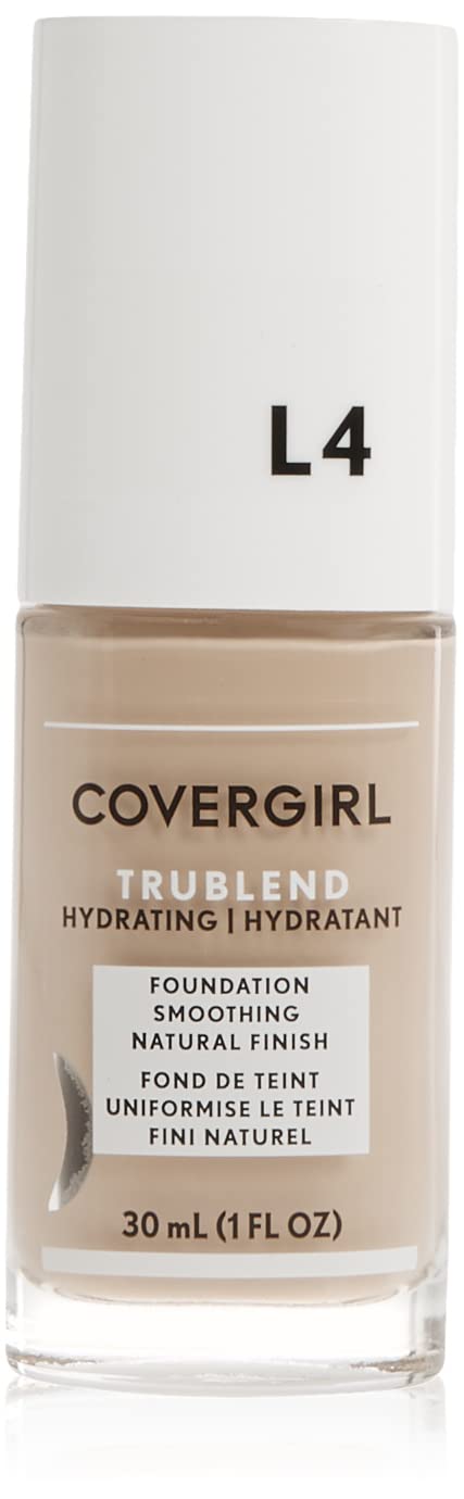 COVERGIRL bottle front packaging showing label and shade Classic Beige L4, clear product ID
