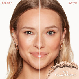 COVERGIRL close-up of powder texture highlighting lightweight blendability