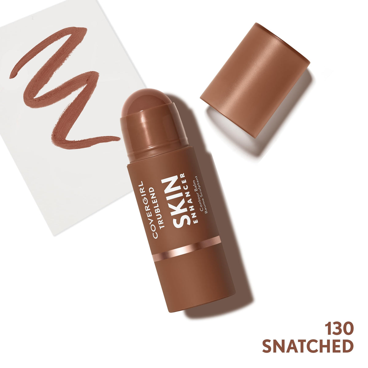 COVERGIRL stick open tip close-up shows creamy texture and smooth glide benefit