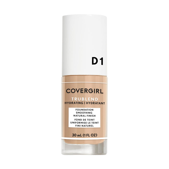 COVERGIRL truBlend front bottle showing label and shade for easy selection