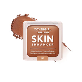COVERGIRL compact front view showing cinnamon roll shade and slim case for easy carry