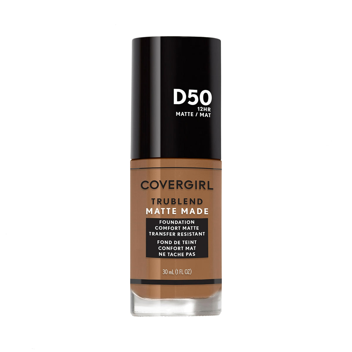 COVERGIRL product front packaging showing foundation and shade for easy selection