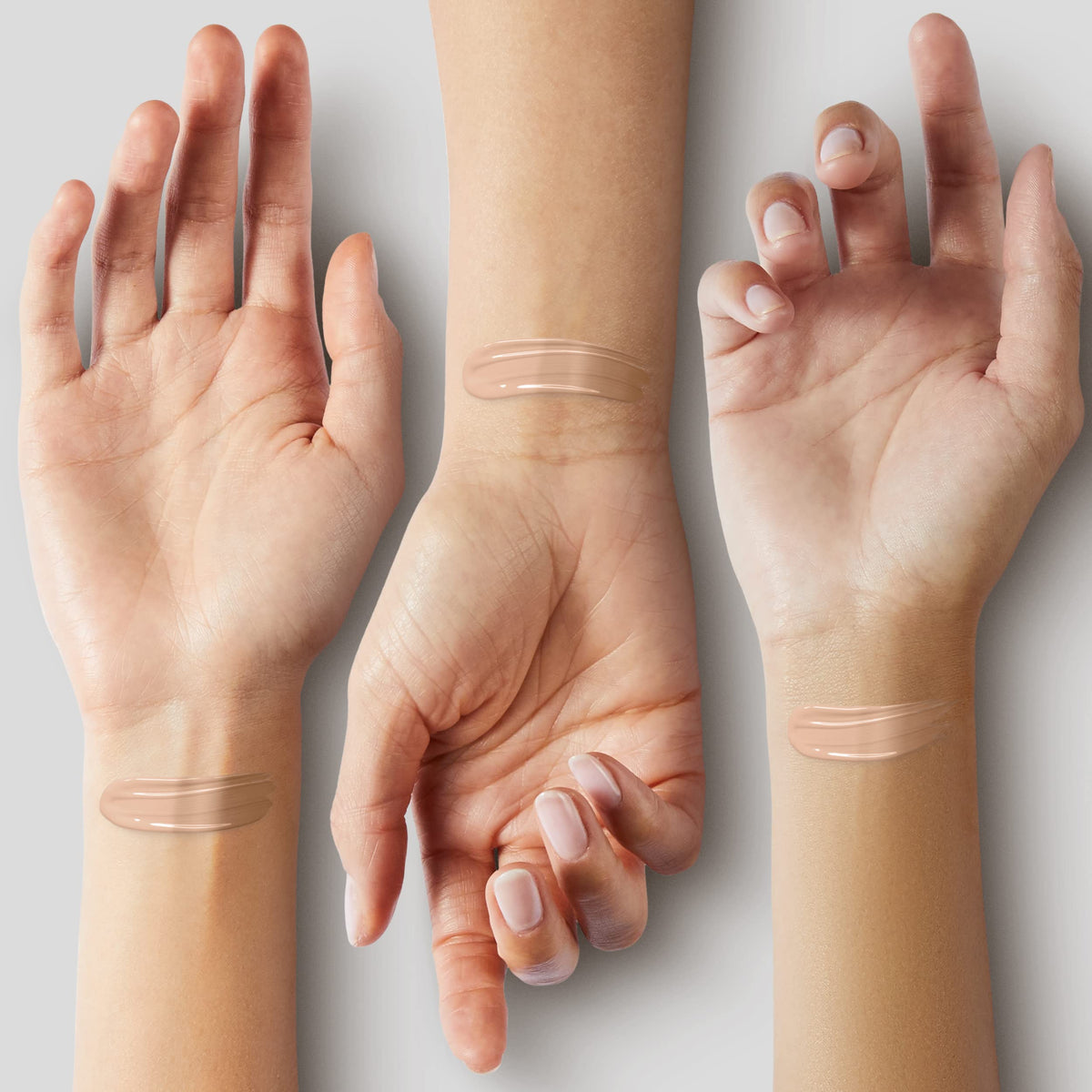COVERGIRL pump dispensing foundation demonstrating easy application