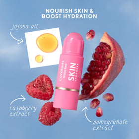 COVERGIRL applying Trublend to cheek for a natural flushed finish