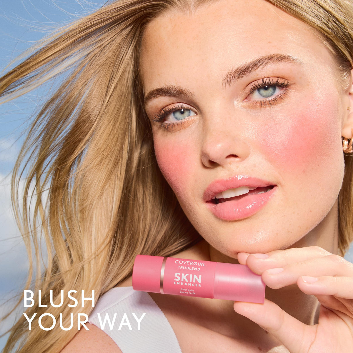 COVERGIRL swatch on hand of Spiced Rose showing buildable color and true-to-tone payoff