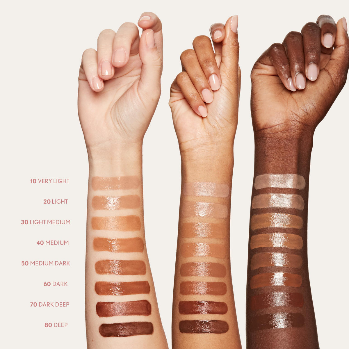 COVERGIRL pump dispensing product into palm for quick all-over application