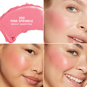 COVERGIRL open balm stick texture close-up highlighting creamy glide benefit
