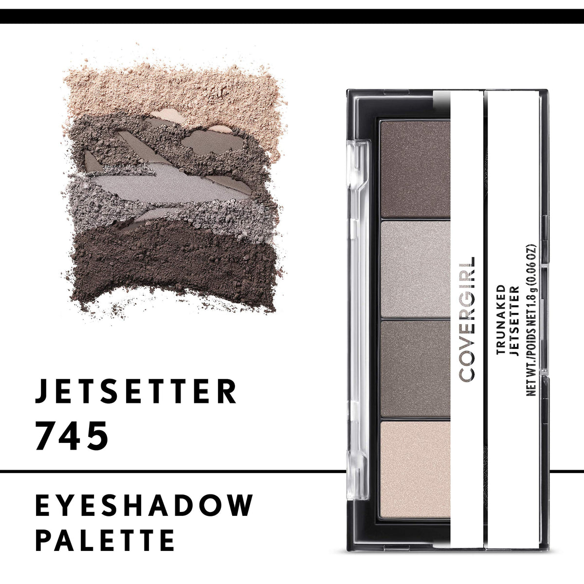 COVERGIRL TruNaked Jetsetter close-up powder texture showing smooth blendability
