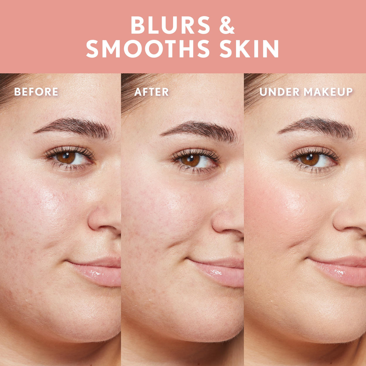 COVERGIRL Velvet Blur layered under foundation for longer wear benefit