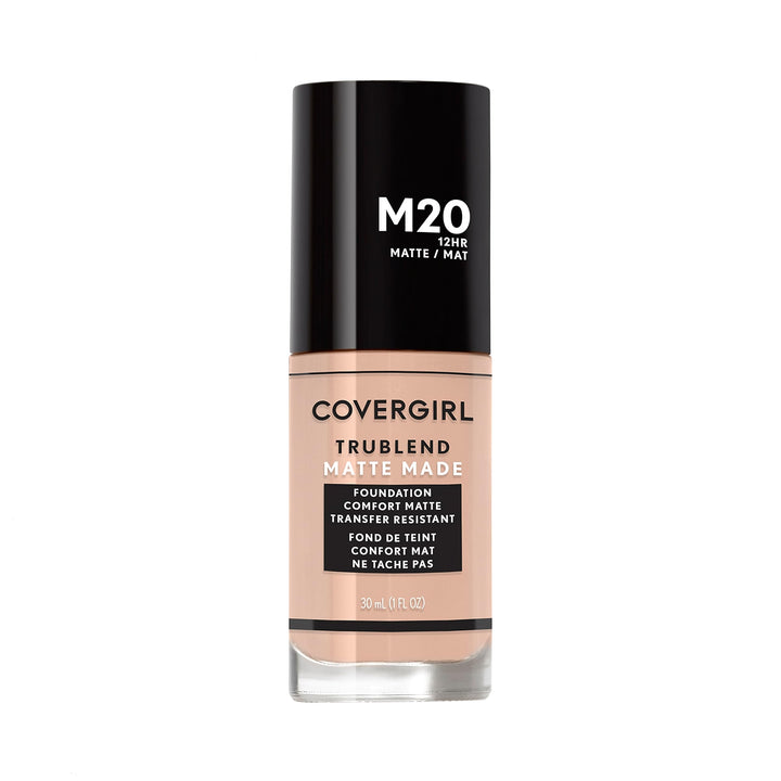 COVERGIRL bottle front view showing Warm Beige shade and label benefit