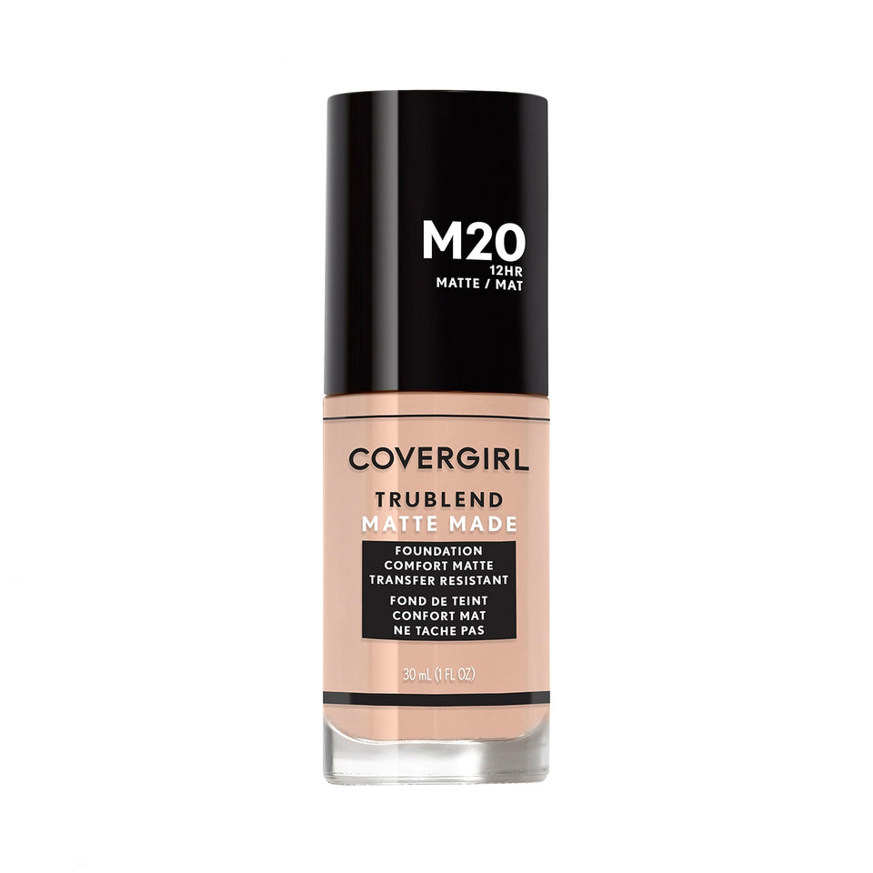 COVERGIRL bottle front view showing Warm Beige shade and label benefit