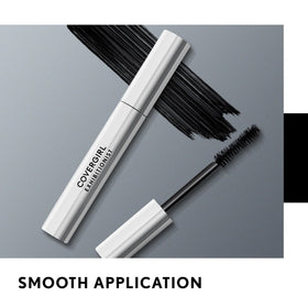 COVERGIRL product with water droplets showing waterproof hold and smudge resistance