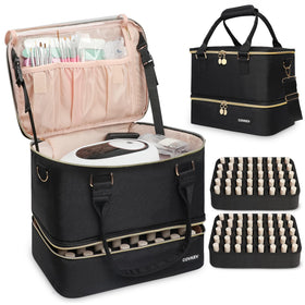 Covkev front view organizer bag shows sleek carrying design and protection