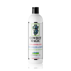 Cowboy Magic detangler in hand demonstrating quick smoothing benefit
