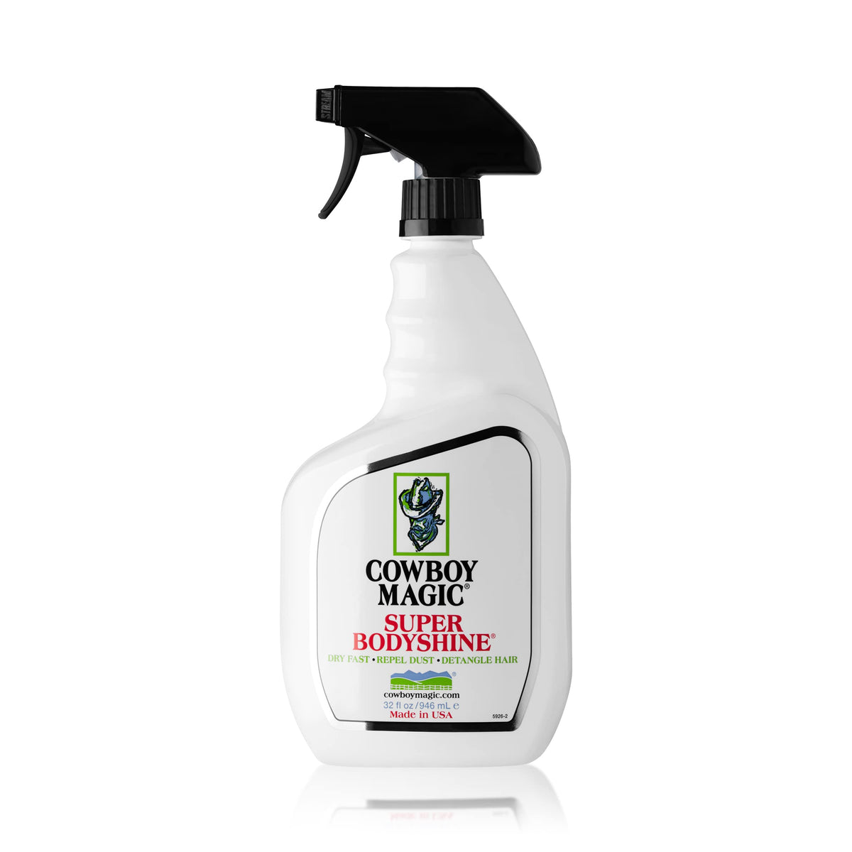 Cowboy Magic 32 fl oz front bottle view showing label and size for quick identification and use