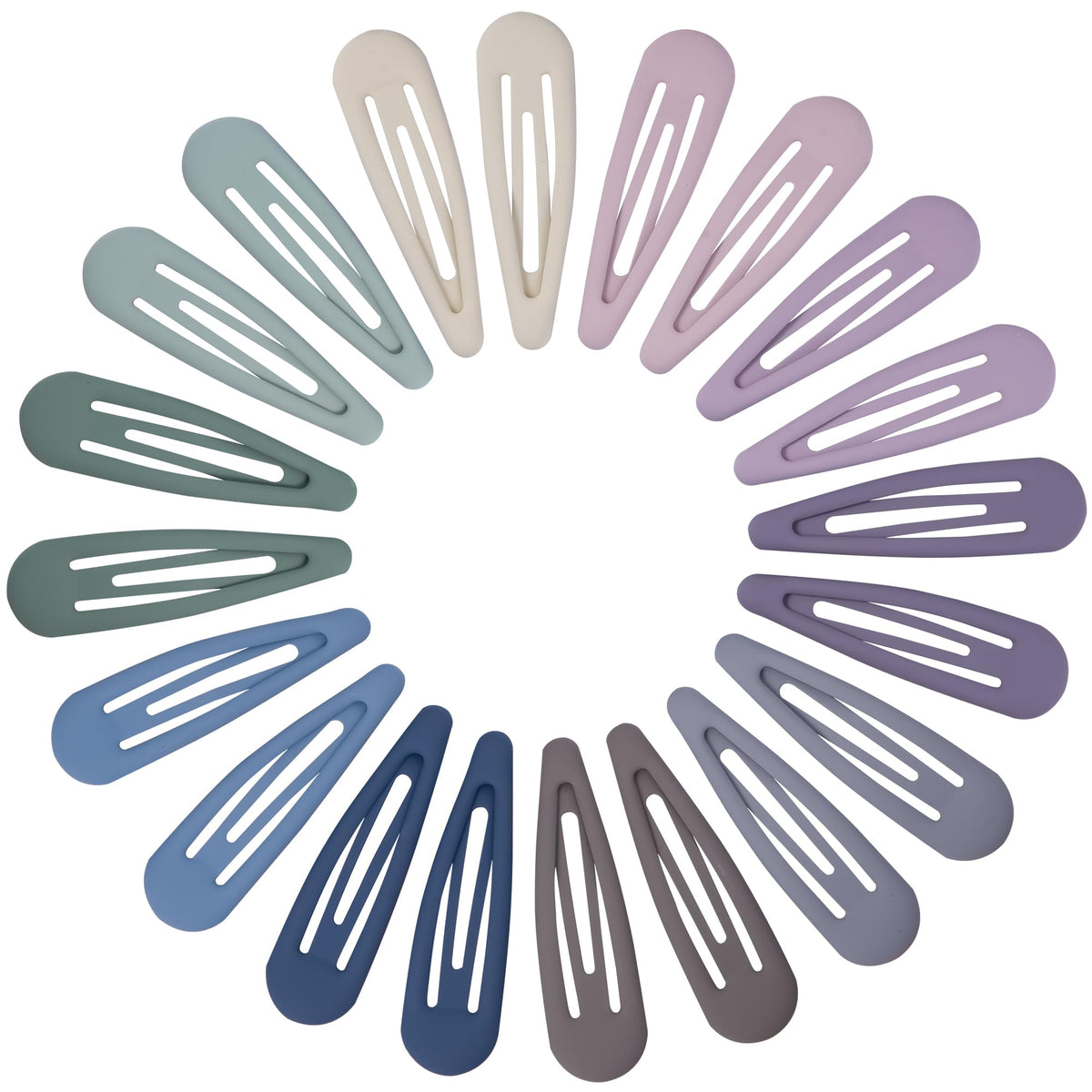 Cptots front pack of 20 matte mix clips for organized storage and quick access