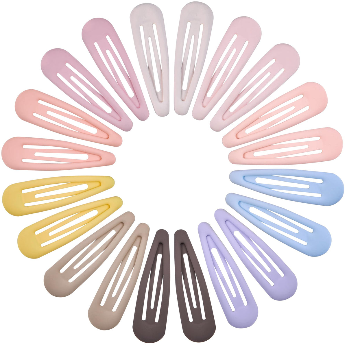 Cptots front packaging showing 20 matte snap clips, easy storage and selection