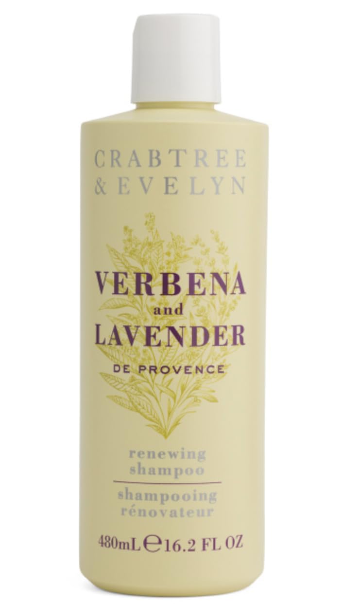 Crabtree & Evelyn front bottle showing label and 16.2 fl oz size with verbena scent