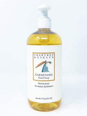 Crabtree & Evelyn front bottle showing size and herbal label for easy identification