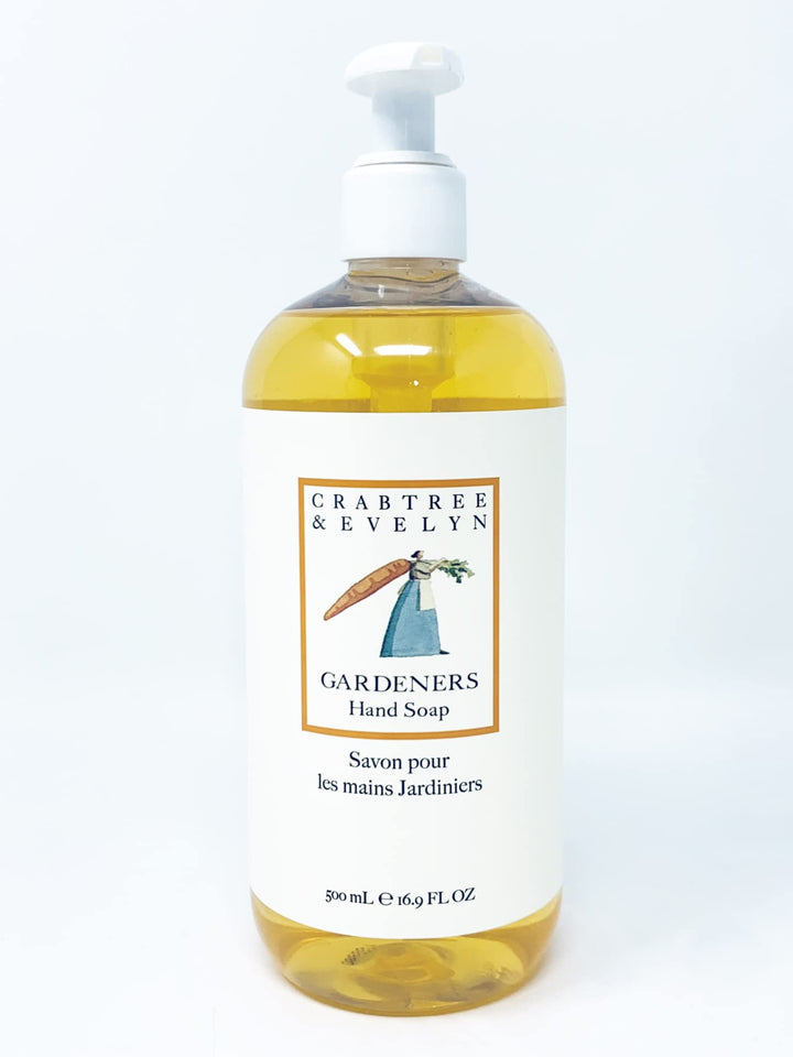 Crabtree & Evelyn front bottle showing size and herbal label for easy identification