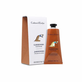 Crabtree & Evelyn front tube showing product label and compact size benefit