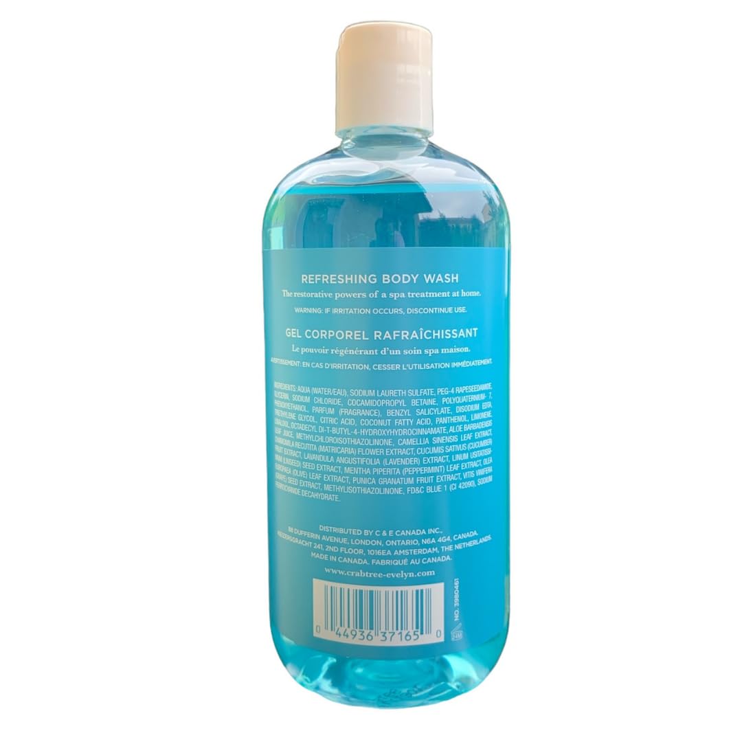 Crabtree & Evelyn bottle in bathroom lifestyle scene evoking coastal relaxation