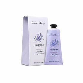 Crabtree & Evelyn hand therapy front tube showing lavender label and size, fast hydration