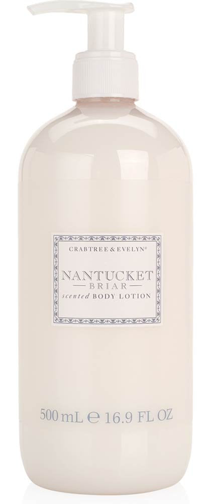 Crabtree & Evelyn Nantucket Briar front bottle showing 16.9 fl oz label and coastal-inspired design for everyday moisturizing