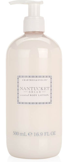 Crabtree & Evelyn Nantucket Briar front bottle showing 16.9 fl oz label and coastal-inspired design for everyday moisturizing