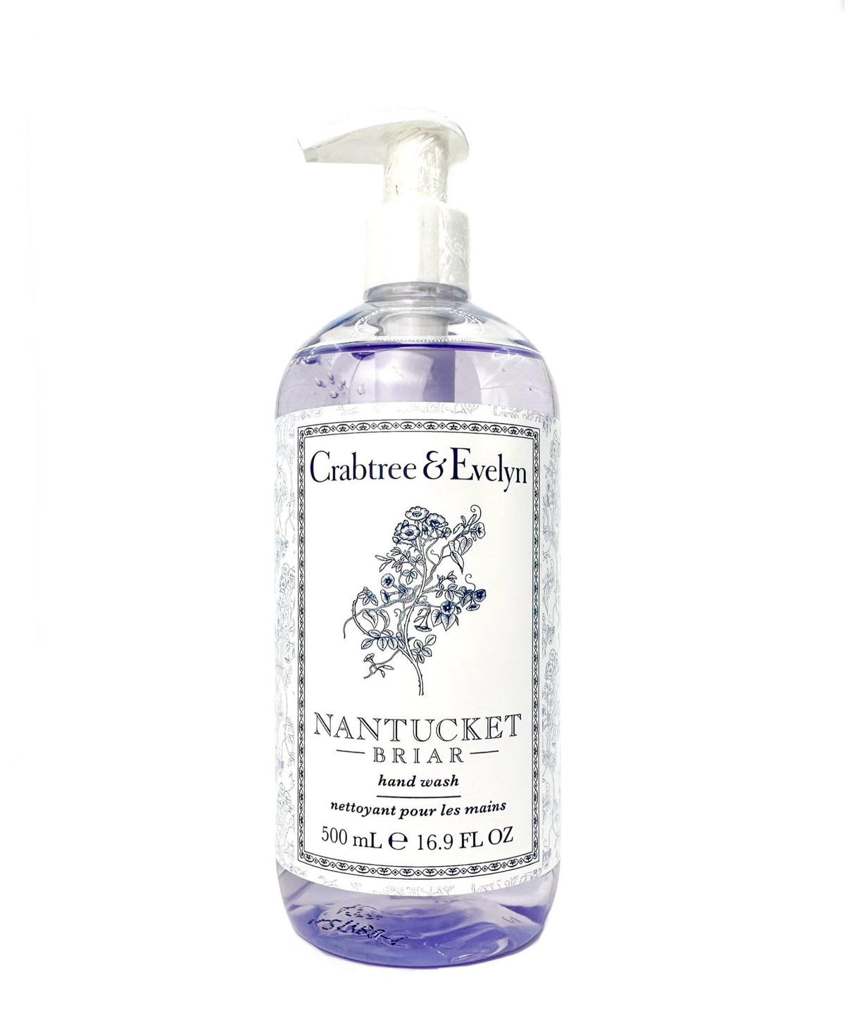 Crabtree & Evelyn front packaging showing product label and elegant bottle, highlights signature scent
